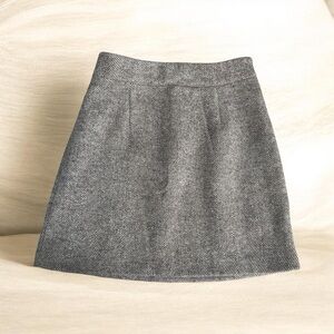 JustFab Gray A-Line Skirt